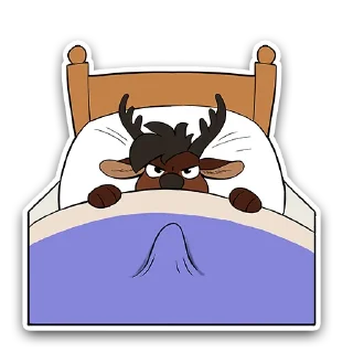 😩 emoji Orun the Deer Telegram sticker 14 of 37