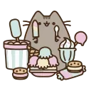 🍦 emoji AnimatedPusheen @IMG2D Telegram sticker 16 of 50