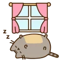 😴 emoji AnimatedPusheen @IMG2D Telegram sticker 24 of 50