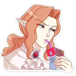 🧃 emoji Вампир Ян без надписей @stickwithouttext Telegram sticker 21 of 48