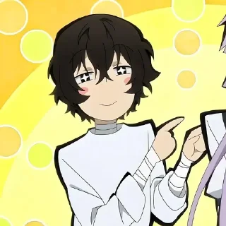 ☺️ emoji Бродячие псы @anime_stickerr Telegram sticker 5 of 20
