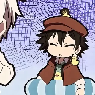 😧 emoji Бродячие псы @anime_sticks Telegram sticker 6 of 20