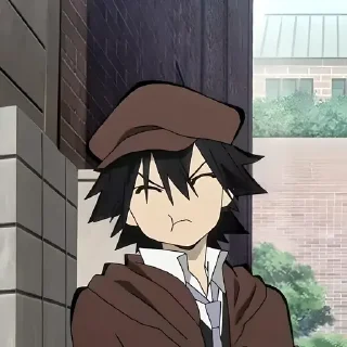 😤 emoji Бродячие псы @anime_sticks Telegram sticker 6 of 20