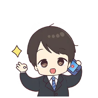 Sticker from Деловой-кун 2 @Nyasticks