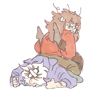 😠 emoji ✧ ˚｡ 𝐜𝐡𝐢𝐛𝐢 #𝟐 :: @yanani_n Telegram sticker 8 of 120