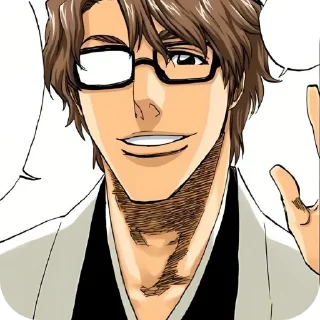🍵 emoji ●Aizen Sosuke | ★ Telegram sticker 21 of 76