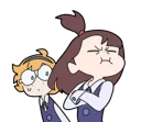 😒 emoji Little Witch Academia Telegram sticker 20 of 40