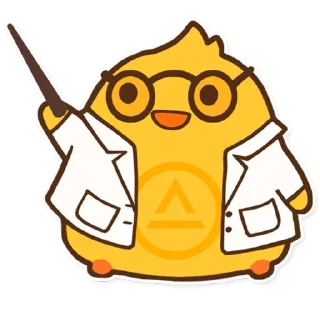 👆 emoji Утя (Школа CG LAB @cglab) Telegram sticker 21 of 49