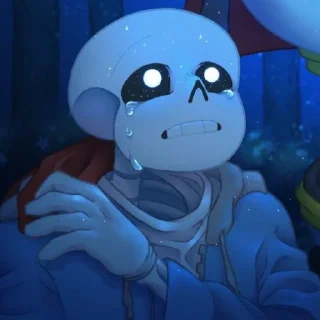 😭 emoji Sans by @stikeru7777 Telegram sticker 18 of 20