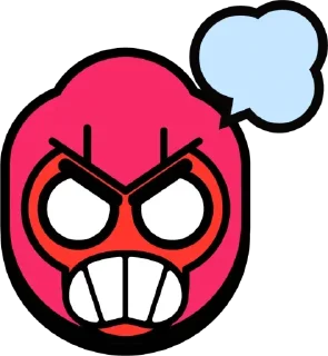 😡 emoji ЗНАЧКИ БРАВЛ СТАРС 4 - @BSPINS2 Telegram sticker 18 of 91