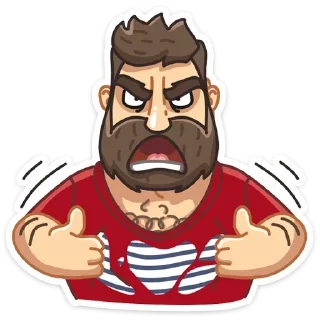 😡 emoji Макс: @Pea4_stickerbot Telegram sticker 5 of 48