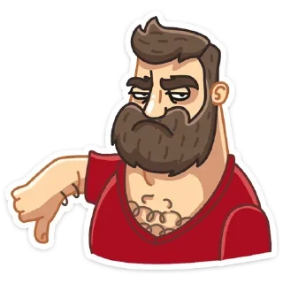 👎 emoji Макс: @Pea4_stickerbot Telegram sticker 14 of 48