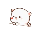 Sticker from Mochi-Mochi Peach Cat by @rbeit