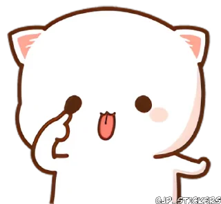 😝 emoji Peach Cats Pt.3 @jp_stickers Telegram sticker 6 of 25