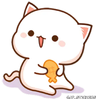 😋 emoji Peach Cats Pt.3 @jp_stickers Telegram sticker 14 of 25
