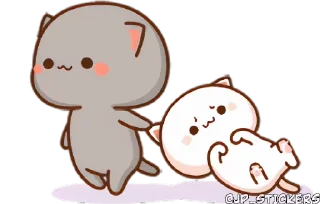 😊 emoji Peach Cats Pt.3 @jp_stickers Telegram sticker 23 of 25
