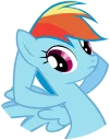 Sticker from Rainbow Dash