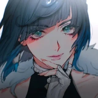 🌊 emoji ʏ ᴇ ʟ ᴀ ɴ 夜兰 @demkell Telegram sticker 7 of 45