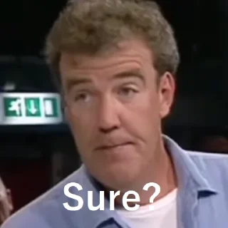 🤨 emoji Top Gear 2 only on BBC Moon Telegram sticker 15 of 77
