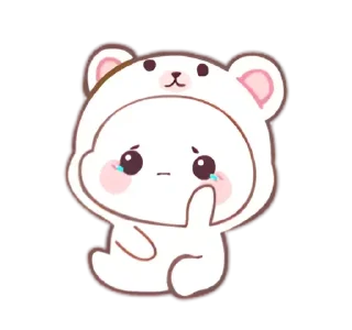 🥺 emoji ૮꒰ 𝑠𝑛𝑜𝑤 𝑏𝑒𝑎𝑟 - @wexsavi 💗 ꒱ა Telegram sticker 23 of 24