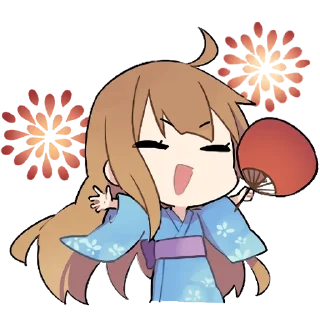 🥳 emoji Girl Of Summer @jp_stickers Telegram sticker 7 of 41