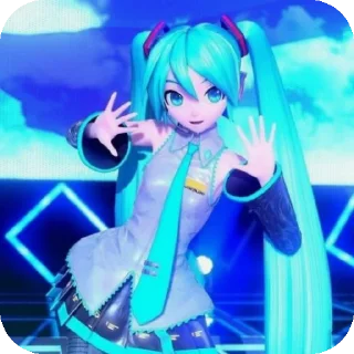 📺 emoji Miku Telegram sticker 10 of 28