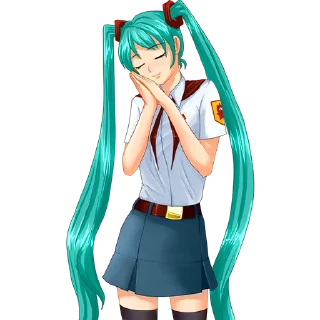 ☺️ emoji Miku Telegram sticker 10 of 17