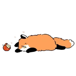 🍂 emoji [🍂]–лис на ветке повис !¡ @lover_lopton Telegram sticker 12 of 20