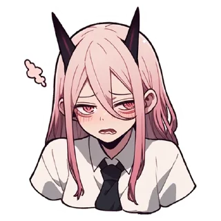 😒 emoji Chainsaw Man (@aiSTIKER) Telegram sticker 22 of 24