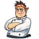 🙁 emoji Sushi Chef Telegram sticker 21 of 35