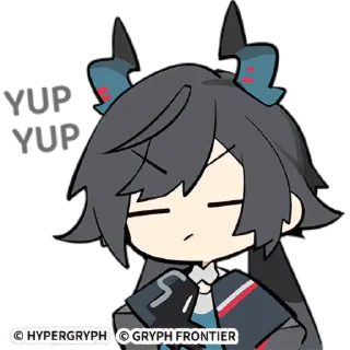 😑 emoji Arknights Endfield Stickers Telegram sticker 18 of 70