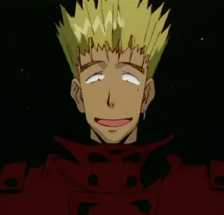 😅 emoji Vash the Stampede Telegram sticker 7 of 25