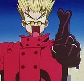 ✌️ emoji Vash the Stampede Telegram sticker 22 of 25