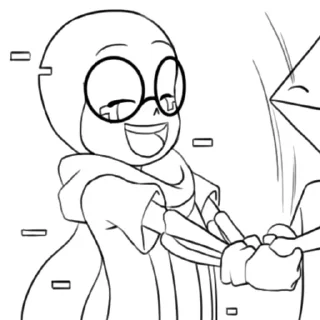 Sticker from Template!Sans (⁠ ⁠ꈍ⁠ᴗ⁠ꈍ⁠)!!