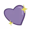 💜 emoji 💜 : purple • @moomv Telegram sticker 21 of 200