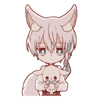 😐 emoji Зайчик-кун @tg_sticks Telegram sticker 9 of 36