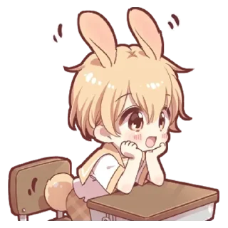 🌟 emoji Милый зайчик - @tg_sticks Telegram sticker 7 of 26