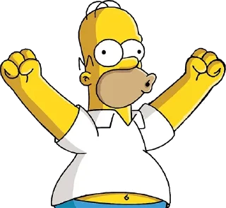✌ emoji The Simpsons (@dailystkrbot) Telegram sticker 5 of 50