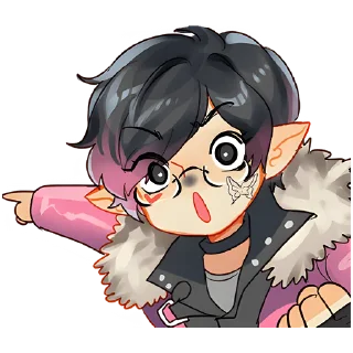 👈 emoji Амия Стелла @Nyasticks Telegram sticker 10 of 17