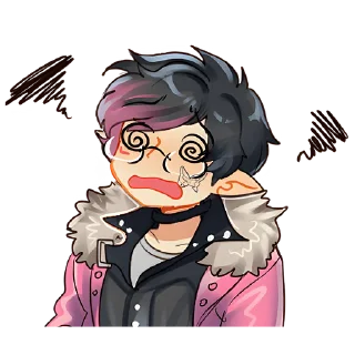 😵‍💫 emoji Амия Стелла @Nyasticks Telegram sticker 15 of 17