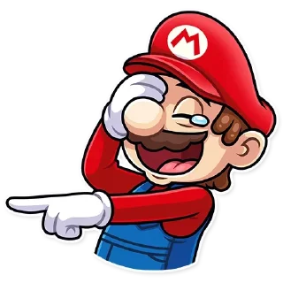 😂 emoji Super Mario (@dailystkrbot) Telegram sticker 1 of 35