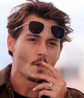 🚬 emoji JOHNNY DEPP Telegram sticker 21 of 100