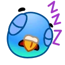 😴 emoji Pigeon Emoji @TgSticker Telegram sticker 23 of 40