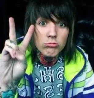 🌟 emoji 2.0 Oli Sykes by @ellesalls Telegram sticker 10 of 113