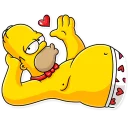 Sticker from Homer Simpson