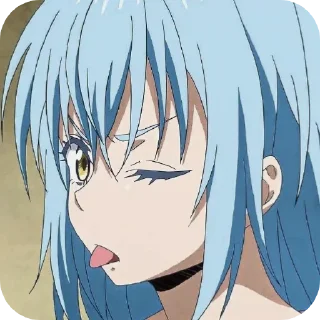 😜 emoji Римуру Темпест Telegram sticker 20 of 25
