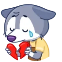 💔 emoji Волчонок Тео @TgSticker Telegram sticker 5 of 48