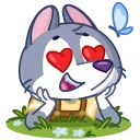 🦋 emoji Волчонок Тео @TgSticker Telegram sticker 18 of 48