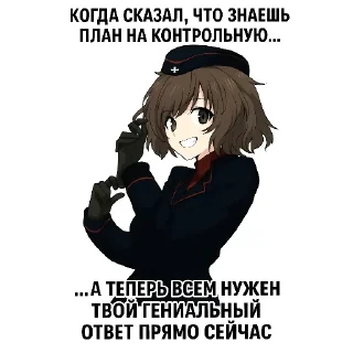 🖼 emoji Girls Und Panzer @Kavao1 Telegram sticker 22 of 27