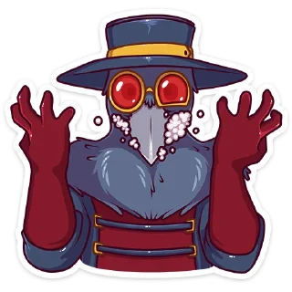 😡 emoji Доктор Кроу :: @stickroom Telegram sticker 9 of 49